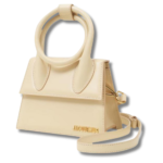 Jacquemus Le Chiquito Noeud Bag in Beige Leather Flesh