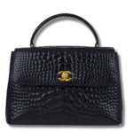 Chanel Cocomark Matelasse Handbag Caviar Skin Black